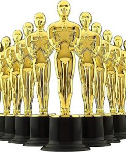6" Golden Award Statue Trophy Awards 12 Pack - Sparkle with Elegance