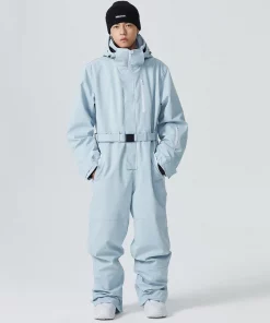 Winter Waterproof Skiing Jumpsuit for Couples, Warm Snowboard Outfits