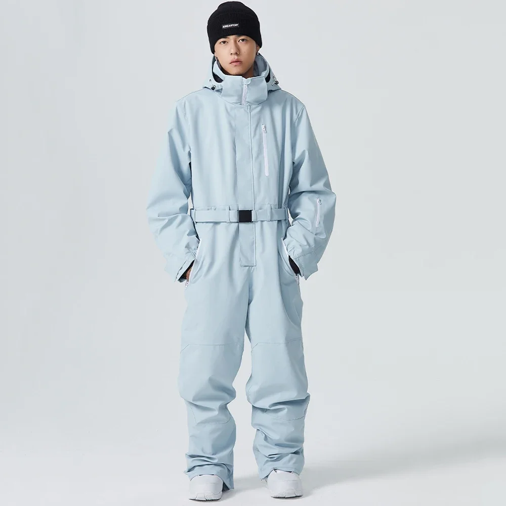 Winter Waterproof Skiing Jumpsuit for Couples, Warm Snowboard Outfits Winter Waterproof Skiing Jumpsuit for Couples, Warm Snowboard Outfits