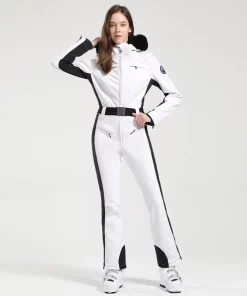 GSOU SNOW One-piece Ski Suit Women Thickening Snowboard Female Overalls Winter Windproof Waterproof Breathable Clothing Skiing