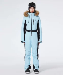 Men and Women Snow Wear, Snowboarding Suit, Snow Ski Jumpsuit, Ski Suit Overalls, Snow Outfit, Adult SnowSuite, Fur collar