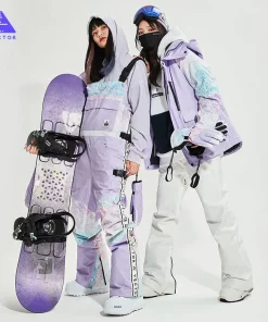 Women's Ski Jacket Snow Jacket Overalls -30 degree Waterproof Windproof Women's Ski Jacket Pants