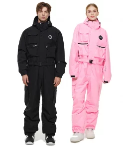 Unisex Snow Jumpsuit - Men and Women Ski Suit Overalls for Snowboarding