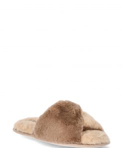 Chic Women's Two Toned Crossband Slippers for Fashionable Comfort