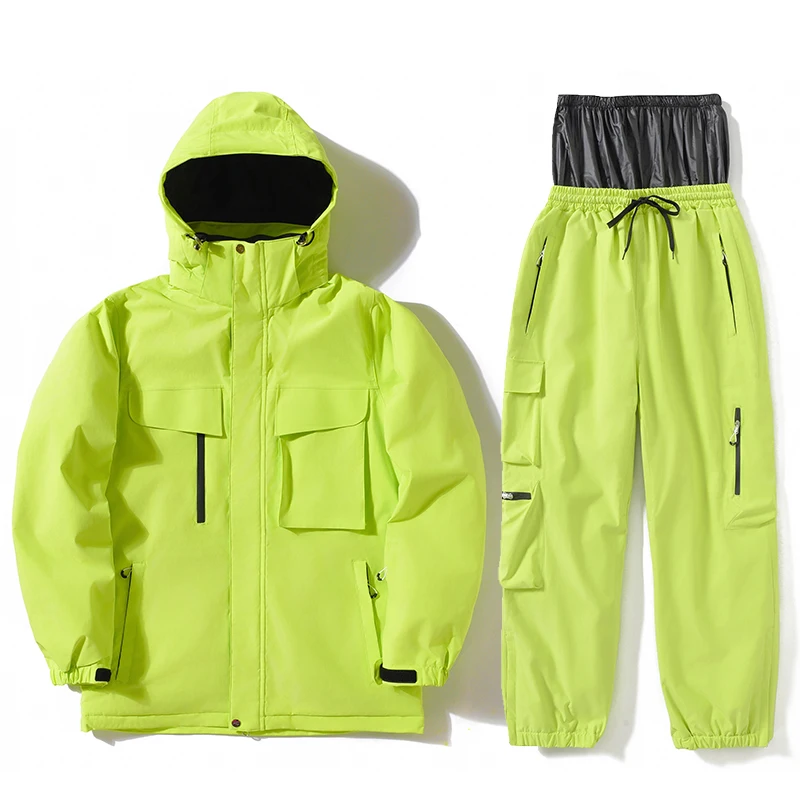 Unisex Ski Clothes Set: Jacket, Snow Suit, Outdoor Winter Sports Gear Unisex Ski Clothes Set: Jacket, Snow Suit, Outdoor Winter Sports Gear