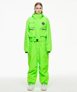 Unisex Snow Jumpsuit - Men and Women Ski Suit Overalls for Snowboarding