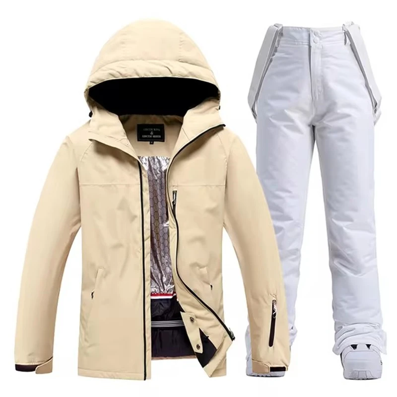 Waterproof Ski Suit Sets for Men and Women: Snow Wear, Snowboarding Clothing Men's and Women's Snow Wear, Waterproof Ski Suit Sets, Snowboarding Clothing, Outdoor Costumes, Winter Jackets and Strap Pants