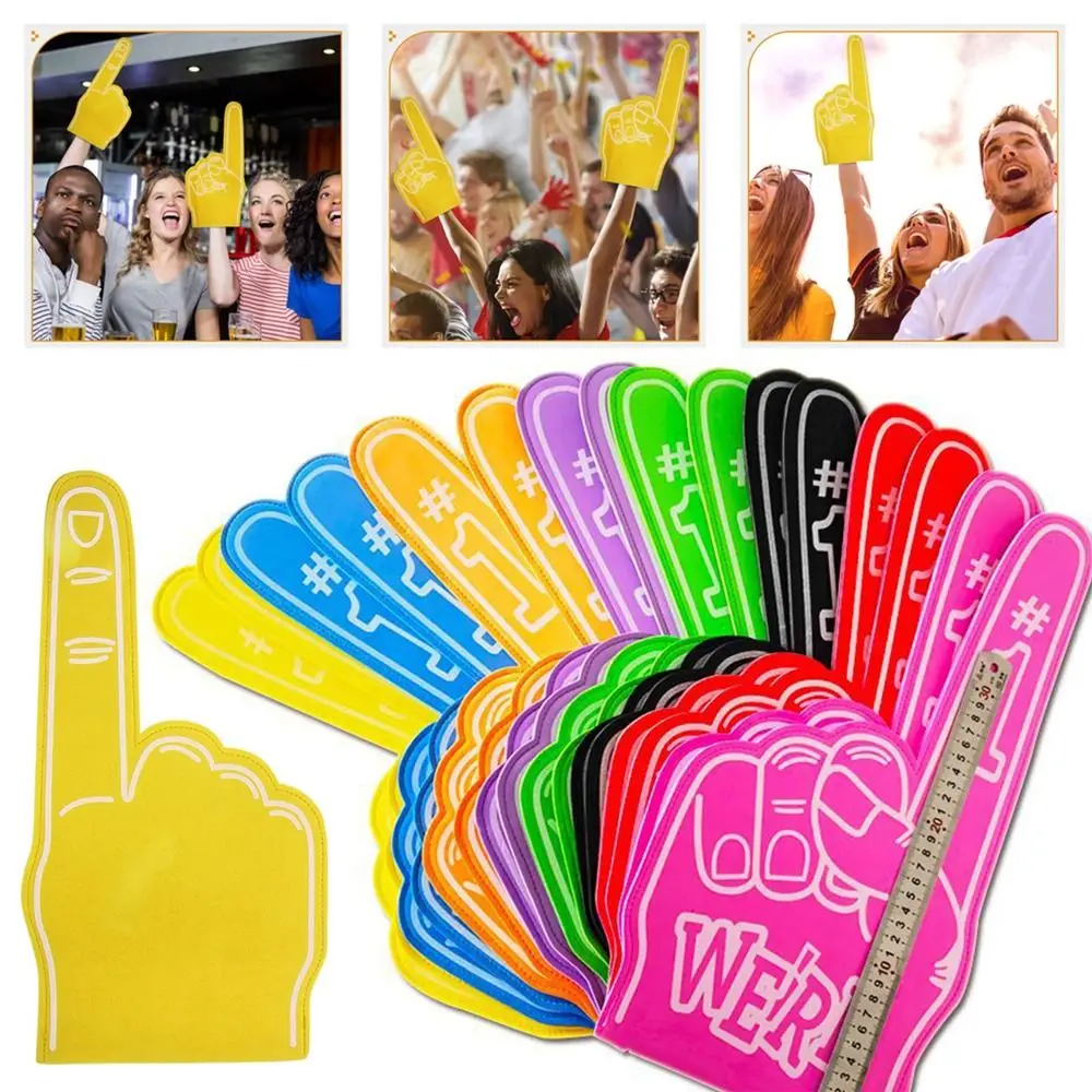 Giant Foam Finger Universal Large Foam Hand For Sports Cheerleading Inspiring Colorful Comfortable Cheer Props Atmosphere Event