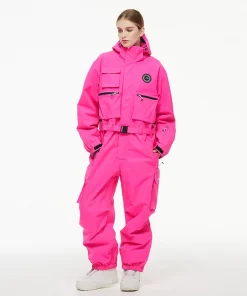 Unisex Snow Jumpsuit - Men and Women Ski Suit Overalls for Snowboarding