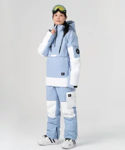 New Men and Women Snow Wear Waterproof Ski Suit Set Jackets + Pants Winter Windproof Waterproof Breathable Clothing Skiing Suit