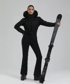 Outdoor Snow Jumpsuits 2025 Winter Hoodie Skiing Suites Women Warm Sports Ski Clothing Waterproof Windproof Snowboard Tracksuits