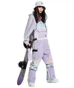 Women's Ski Jacket Snow Jacket Overalls -30 degree Waterproof Windproof Women's Ski Jacket Pants