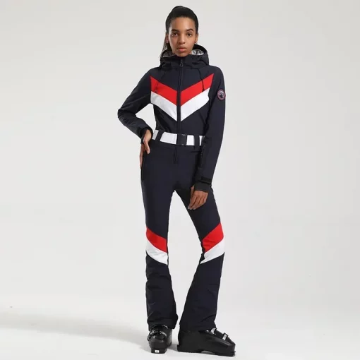 Women's Ski Suits Outdoor One Piece Windproof 2025 Snowboards Wear Female Snowsuits Waterproof Winter Ski Clothes Women Overalls