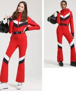 New Ski Suits Women Outdoor Snowboard Thickened Breathable One-piece Snow Suits Waterproof Windproof Sports Skiing Jumpsuits