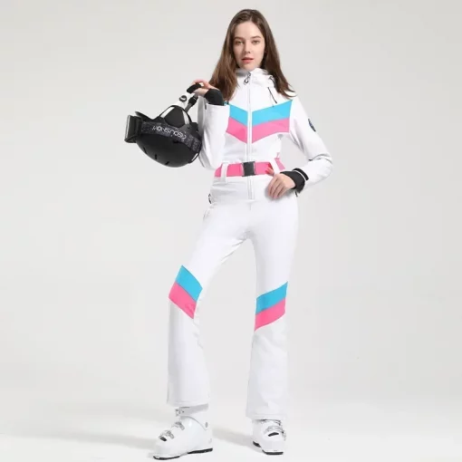 Women's Ski Suits Outdoor One Piece Windproof 2025 Snowboards Wear Female Snowsuits Waterproof Winter Ski Clothes Women Overalls
