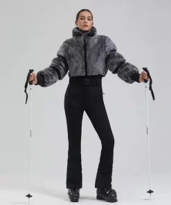 1PS Ski Suit Outdoor Sports Snowboard Suit Slim Thermal Hoodie Jumpsuits Winter Women Ski Clothing Windproof Waterproof Snow Set