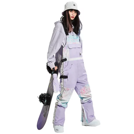 Women's Ski Jacket Snow Jacket Overalls -30 degree Waterproof Windproof Women's Ski Jacket Pants