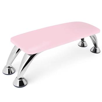 BIN Wholesale Professional Custom Nails Products White Foot Hand Arm Rest Pillow Pu Leather Nail Armrest For Manicure