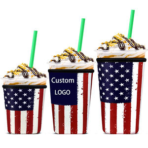 12 OZ - 40 OZ Iced Coffee Cup  Cold Beverages Hot Drinks Insulated Neoprene Can Cooler Beer Tumbler Cup  Custom Logo