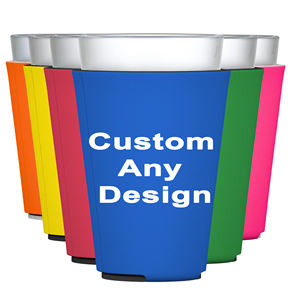 Custom Design 16 Ounce Collapsible Insulated Neoprene Blank Sublimation  Glass  Coozies