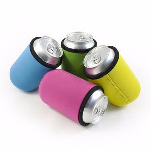 4mm Extra Thick Beer Can Holder Coolies Collapsible Can Cooler  with Stitched Fabric Edges