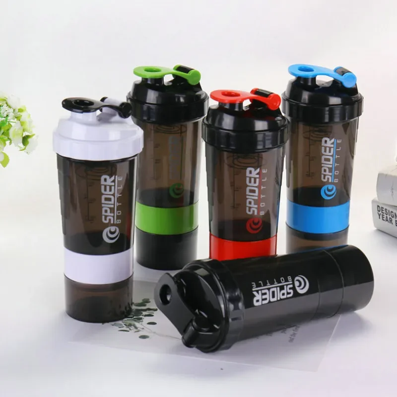 AA Fashion 600ml Plastic Useful Sport Gym Protein Powder Shaker Mixer Cup Bottle