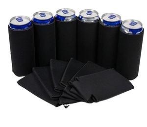 Custom Design Collapsible Insulated Neoprene Blank Sublimation  Glass  Coolers