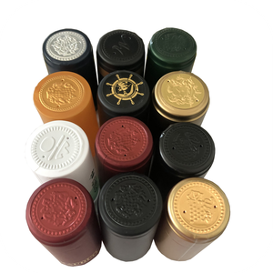 Custom logo PVC Shrink  with Top for Hot Sauce /honey /liquor Bottles