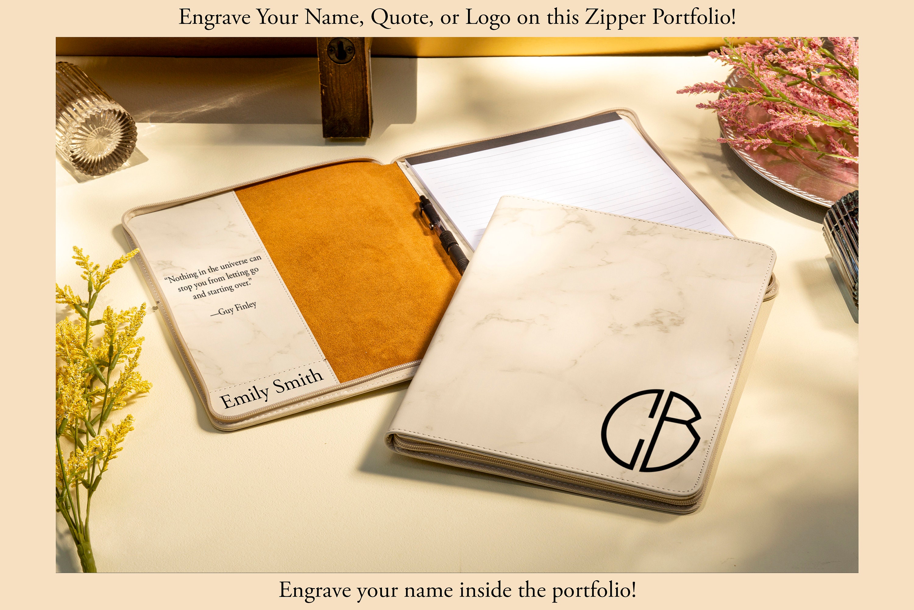 Custom Business Gift Refillable Portfolio