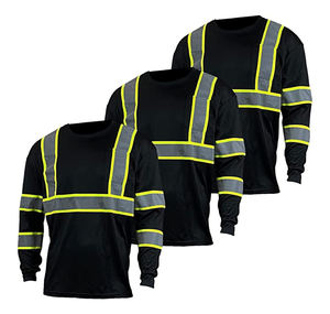 Hi Vis Construction Short Sleeve Workwear Reflective Top T-shirts Reflective Tape  Security Work Wear Shirt