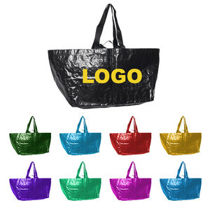 Reusable Polypropylene Tote  Extra Large   Non Woven Fabric Customized Waterproof PP Woven Shopping Tote