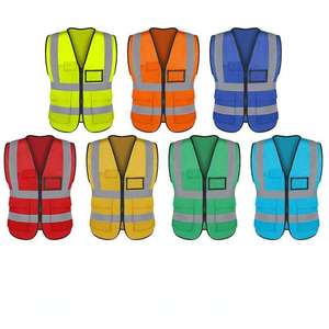 Customizable reflective vests in various colors and printable  warning reflective vests