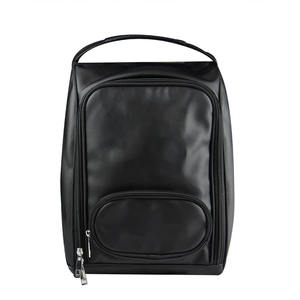 Waterproof   Pouch for Outdoor Sports Double Zipper PU Leather  With Handle