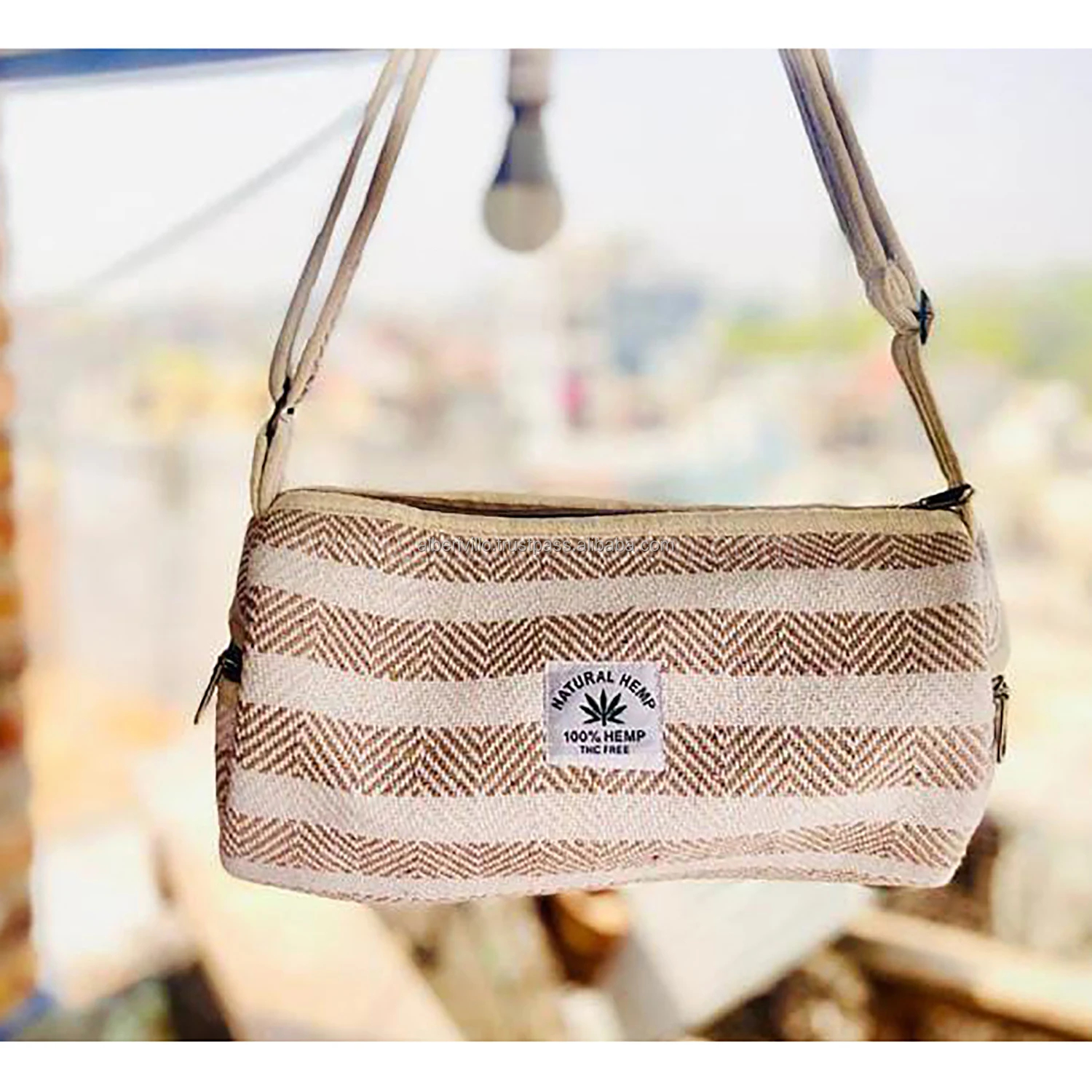 Custom Hemp Tote Travel Bag 5