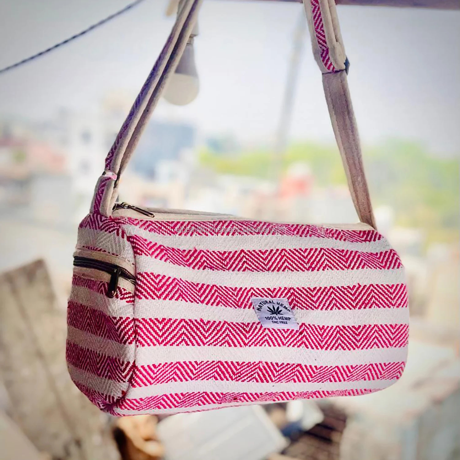 Custom Hemp Tote Travel Bag 4