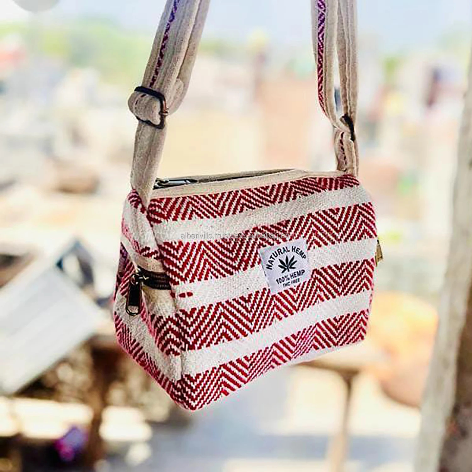 Custom Hemp Tote Travel Bag 2