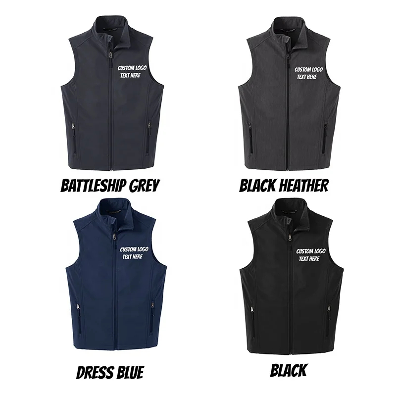 Mens Full Zip Fleece Sleeveless Vest 2