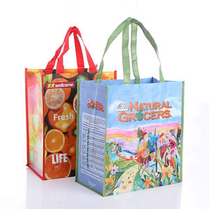 Wholesale Custom Printed Eco Friendly Recycle Reusable Laminated PP Woven Shopping Tote