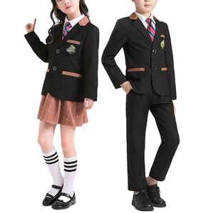 Wholesale Factory Price Primary Kindergarten Clothes Sweater Korean    Blazer Suit