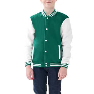 Kids Baseball Jackets Boys Fit Varsity Jacket Casual Lightweight Plain  Button  Coat