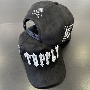 5-Panel Dandy Type Suede Brim Satin Lining Rhinestone Diamond Embroidery