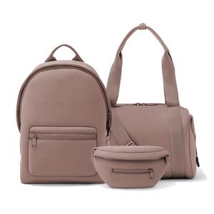 Fashion Large Capacity Weekend Travel Handbag Gym Travel  Custom Logo Neoprene  Set Man Women Backpack