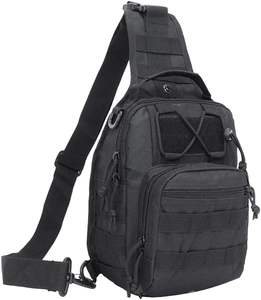 Comfortable Outdoor Tactical Satchel Sling  Waterproof Oxford Polyester Nylon Cloth Crossed Shoulder Messenger Backpack