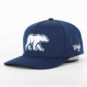 Custom 6 Panel Structured Baseball Cap Embroidery logo CURVED BRIM  Golf  Snapback Perforated Golf  Gorras