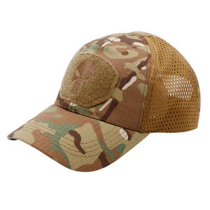 Outdoor Camouflage for Velcro Mesh Riding  Breathable Summer Tactical Baseball Cap Sun Protection Fabric for Mountaineering