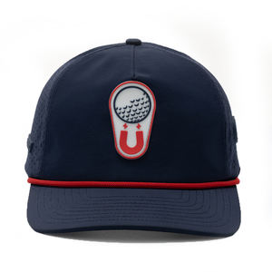 Wholesale Custom 5 Panel PVC Rubber Baseball Cap Laser Cut Logo Waterproof Perforated Golf Sports  for Dad Formal Image Style