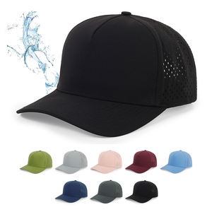 Wholesale Customized High Quality Waterproof Baseball Cap Laser Perforated  Tee Hole Waterproof Golf Trucker