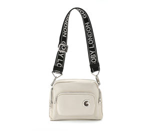 Goby London Luxury Women's Tote  New Design Dress Style Shoulder Handbag Nylon Chain Decoration Famous Brand Zipper Travel