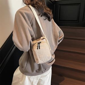 Lu Family Korean Small Crossbody  Men Women's Spring Summer Collection Casual Versatile Nylon Shoulder Sports Fashionable