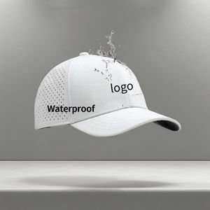 Wholesale 100% Polyester Waterproof Sport Performance Fitted  High Quality Baseball Cap Custom Logo Embroidery Curved Printed